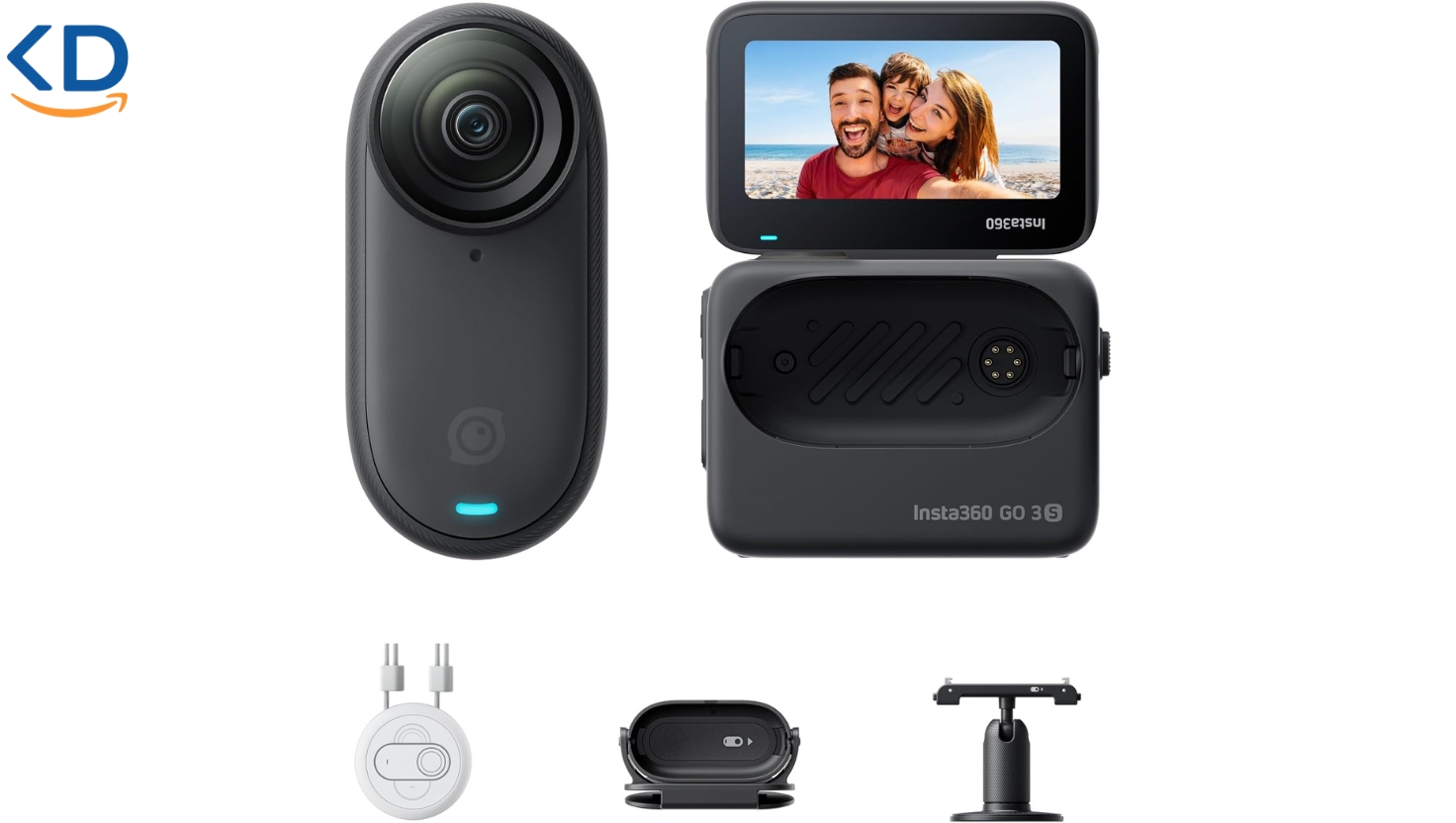 دوربین فیلمبرداری اکشن و ورزشی کوچک Insta360 GO 3S با هوش مصنوعی