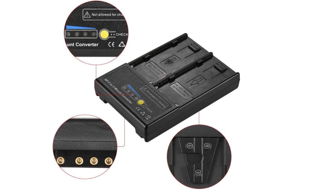 تبدیل باتری V-mount به NP-F