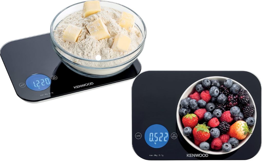 ترازوی آشپزخانه دیجیتالی برند  Kenwood مدل  ‎WEP50000BK ظرفیت 8 کیلوگرم