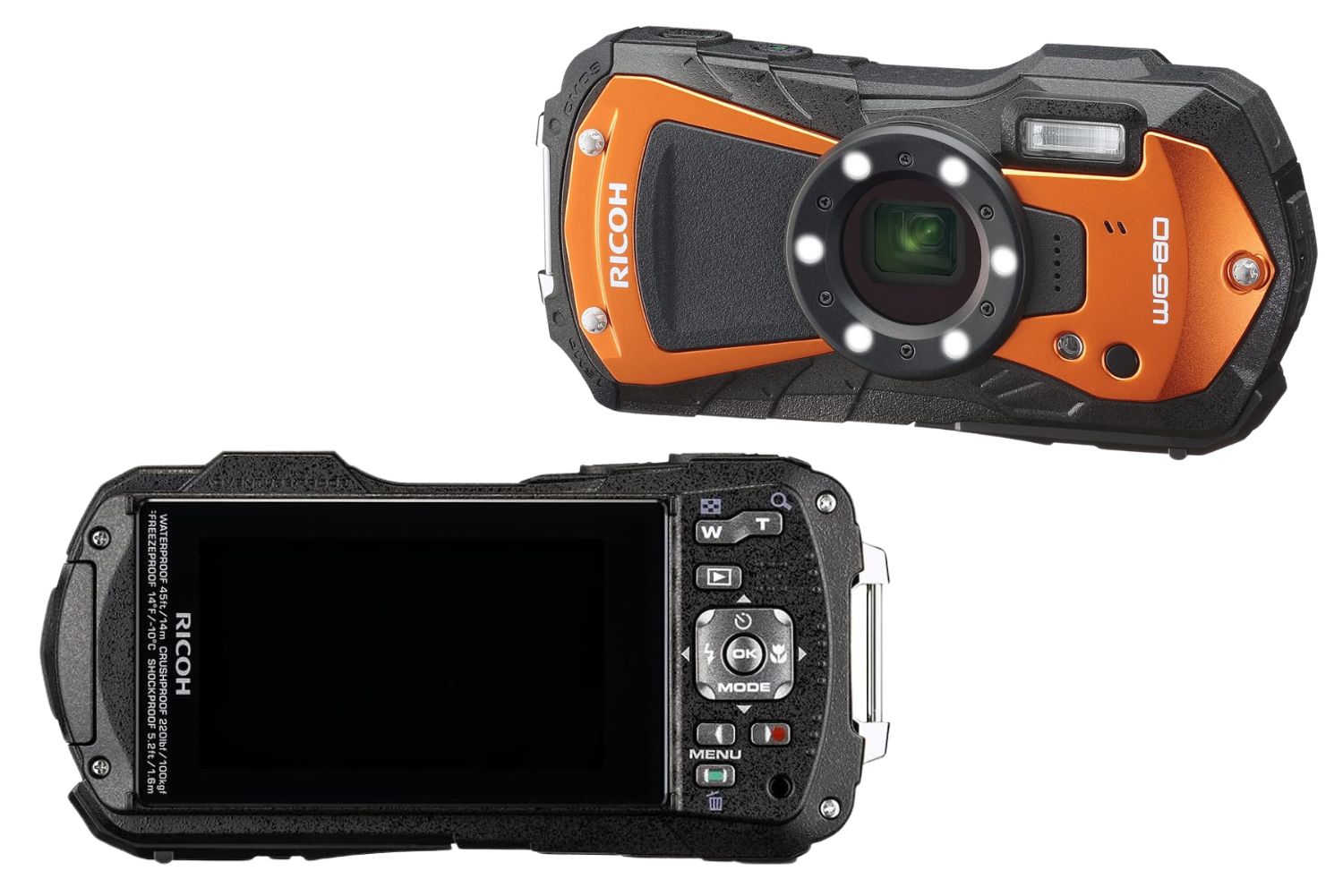 دوربین دیجیتال ضد آب 16 مگاپیکسلی GPS سری نارنجی ماجراجویی Pentax Optio WG-2