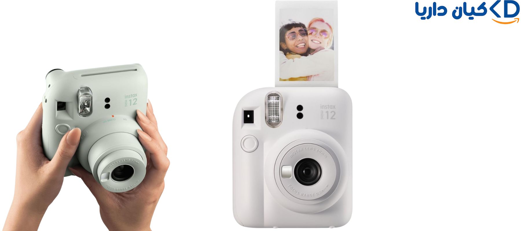دوربین عکاسی چاپ فوری فوجی فیلم مدل   Instax Mini 12, Clay White دوربین خانوادگی