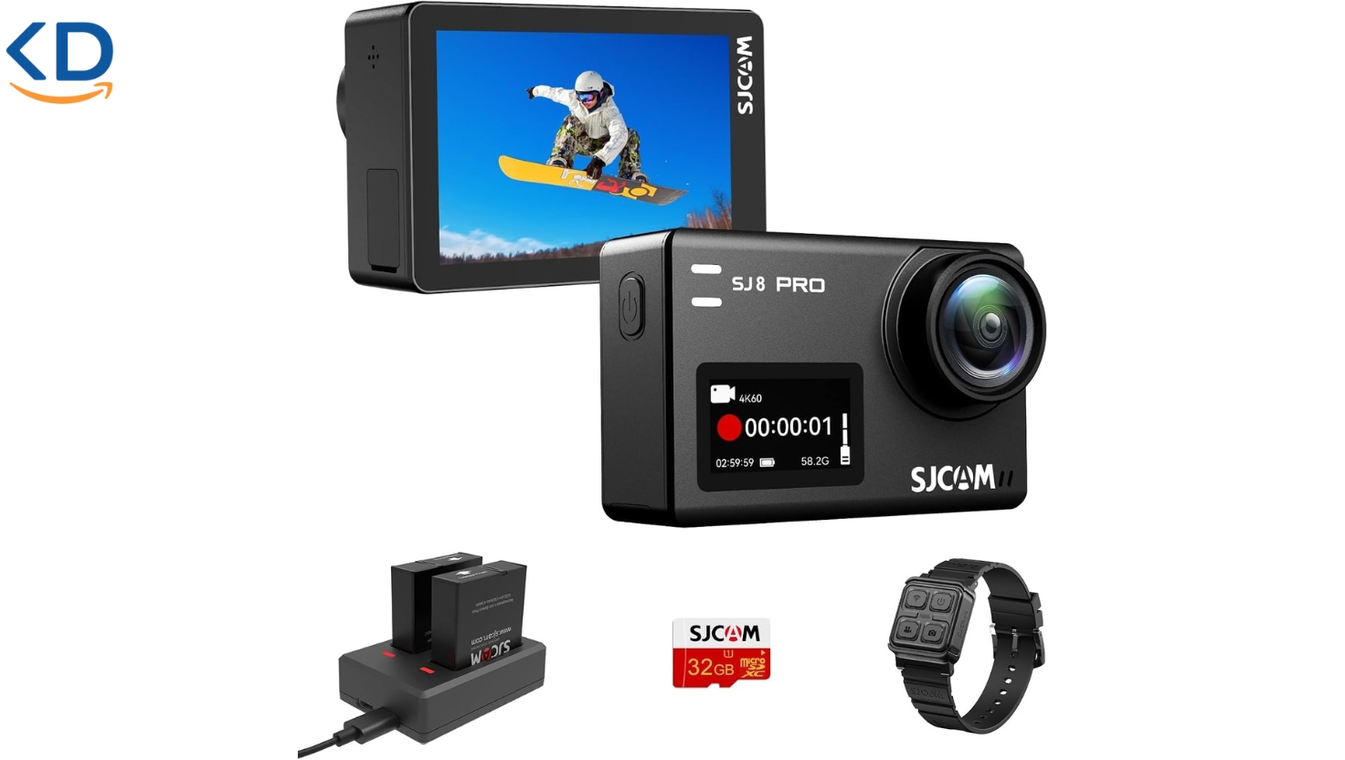دوربین فیلمبرداری اکشن ورزشی SJCAM SJ8 Pro با قابلیت فیلم‌برداری زیر آب