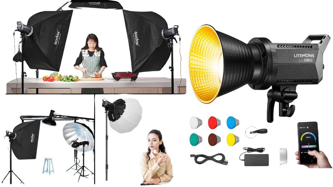 نورثابت ال ای دی گودکس Godox Litemons LA200Bi با توان 230 وات