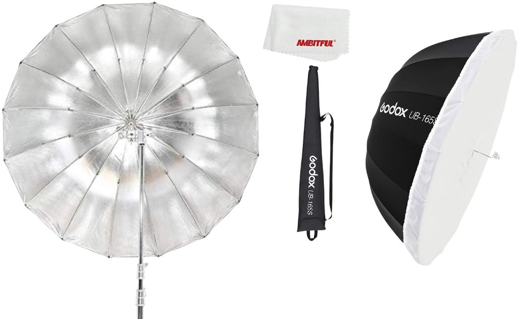 چتر باکس گودکس داخل نقره ای Godox UB-165S Parabolic With diffuser به همراه دیفیوزر