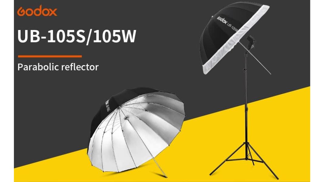چتر عمیق پارابولیک Godox Parabolic UB-105S داخل نقره ای 105 سانتی متری