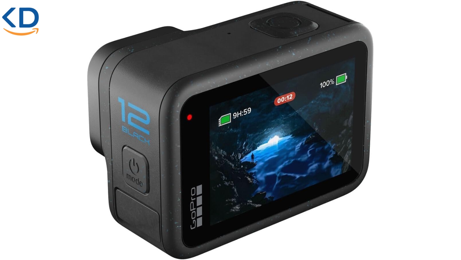دوربین فیلمبرداری اکشن و ورزشی GoPro HERO12 Black 5.3K با کارت حافظه ۱۲۸ گیگ و ۵۰ لوازم جانبی