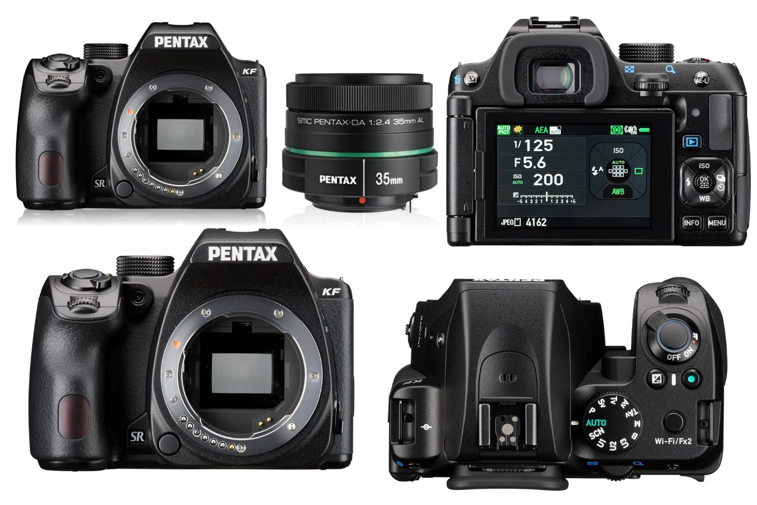 کیت بدنه دوربین KF (مشکی) همراه با لنز smc PENTAX DA35mm F2.4 HB