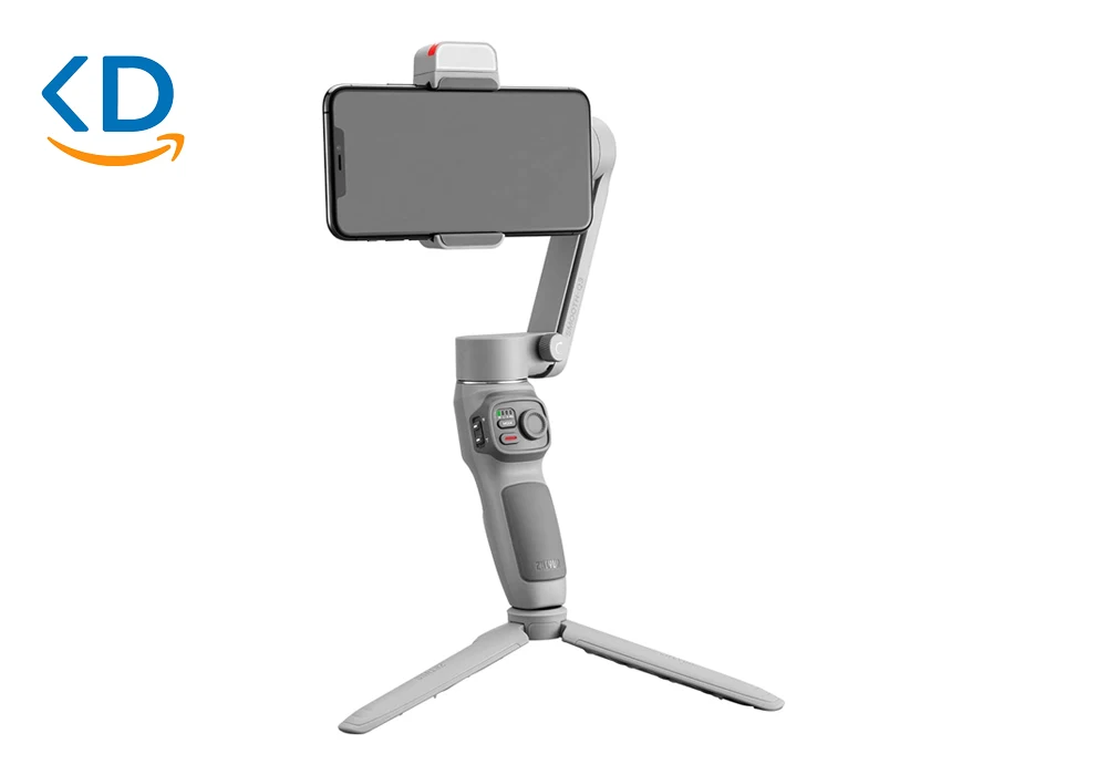 گیمبال موبایل ژیون  مدل Smooth-Q3 با نور LED و حالت دولی زوم