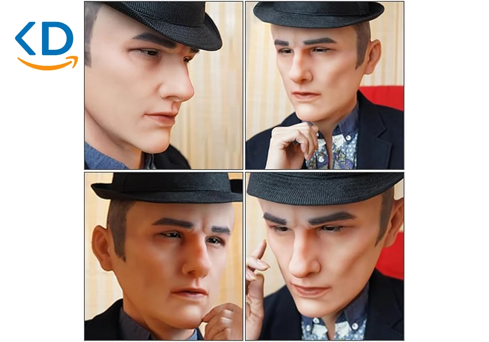 ماسک سیلیکونی واقع‌ گرایانه مردانه LCUPPON مدل Crossdressing 