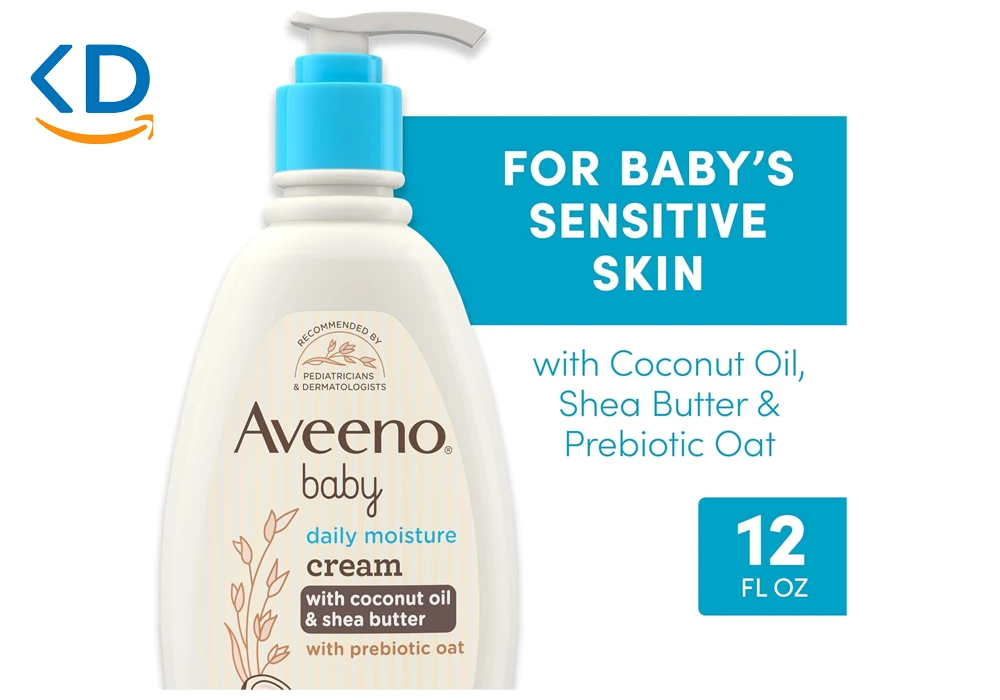 کرم مرطوب کننده روزانه کودک Aveeno مدل Coconut 