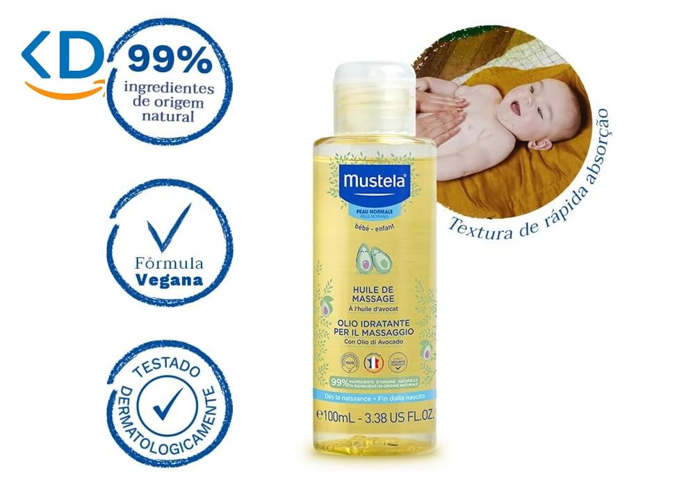 روغن ماساژ کودک Mustela مدل Avocado Spray