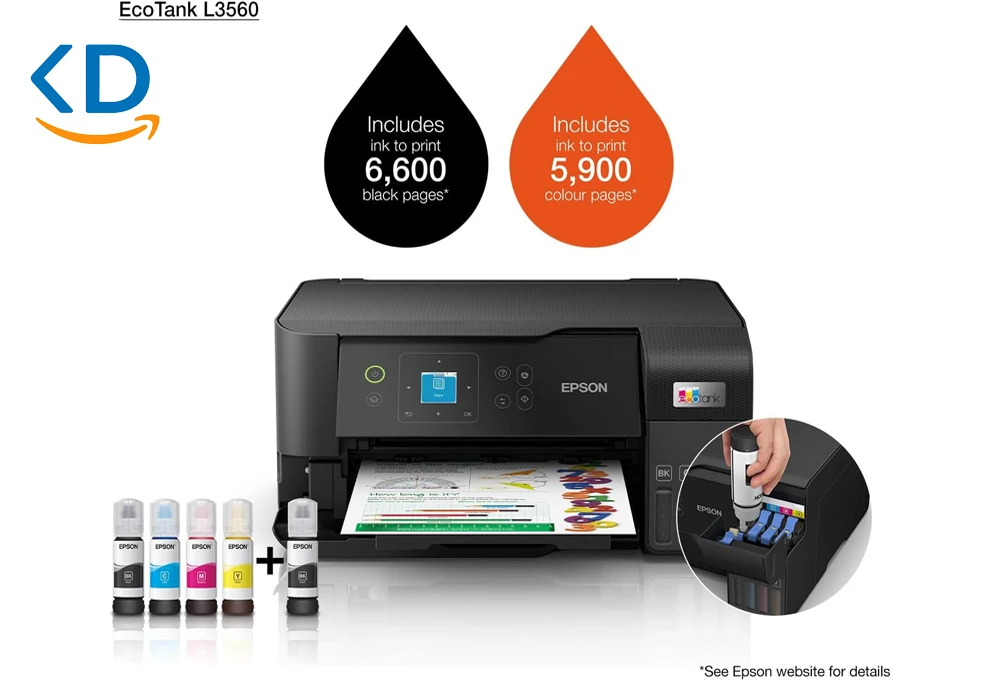 پرینتر چند کاره جوهرافشان اپسون EcoTank L3560