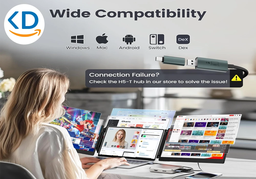 مانیتور قابل حمل Teamgee 14" Full HD