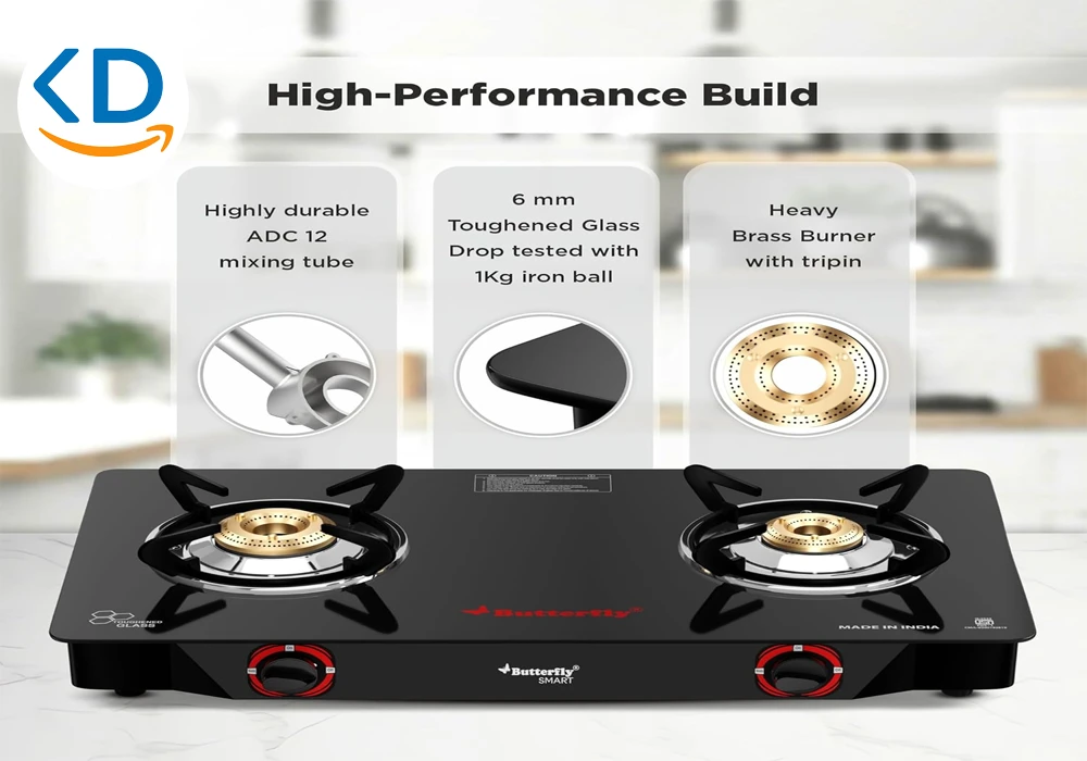 اجاق گاز رومیزی ۲ شعله Butterfly Smart