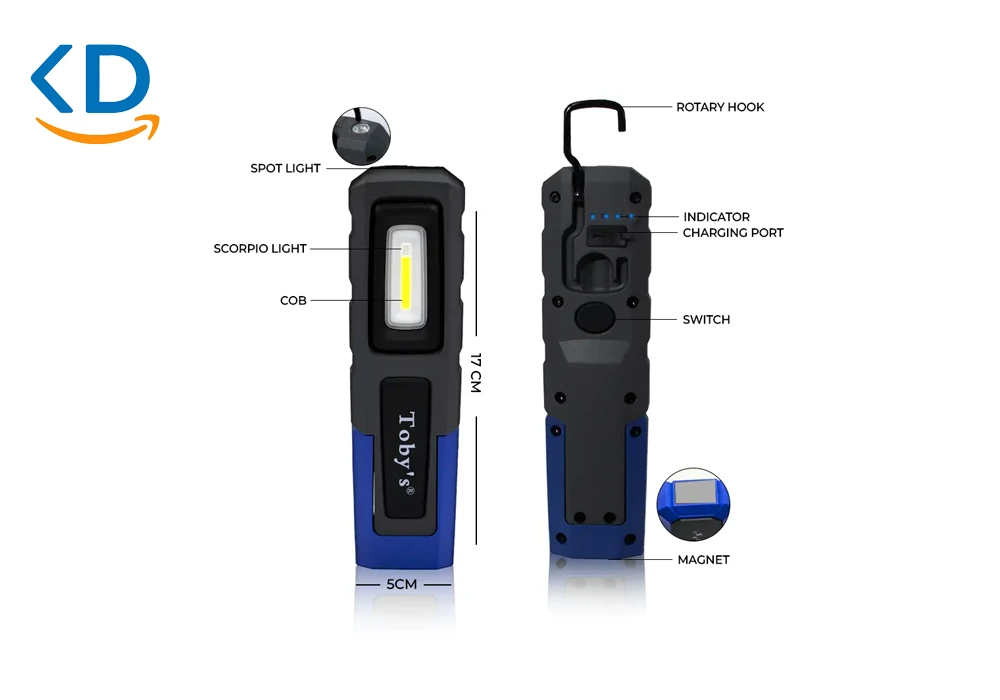 چراغ کاری شارژی توبیز CPL-T20 COB/SMD LED