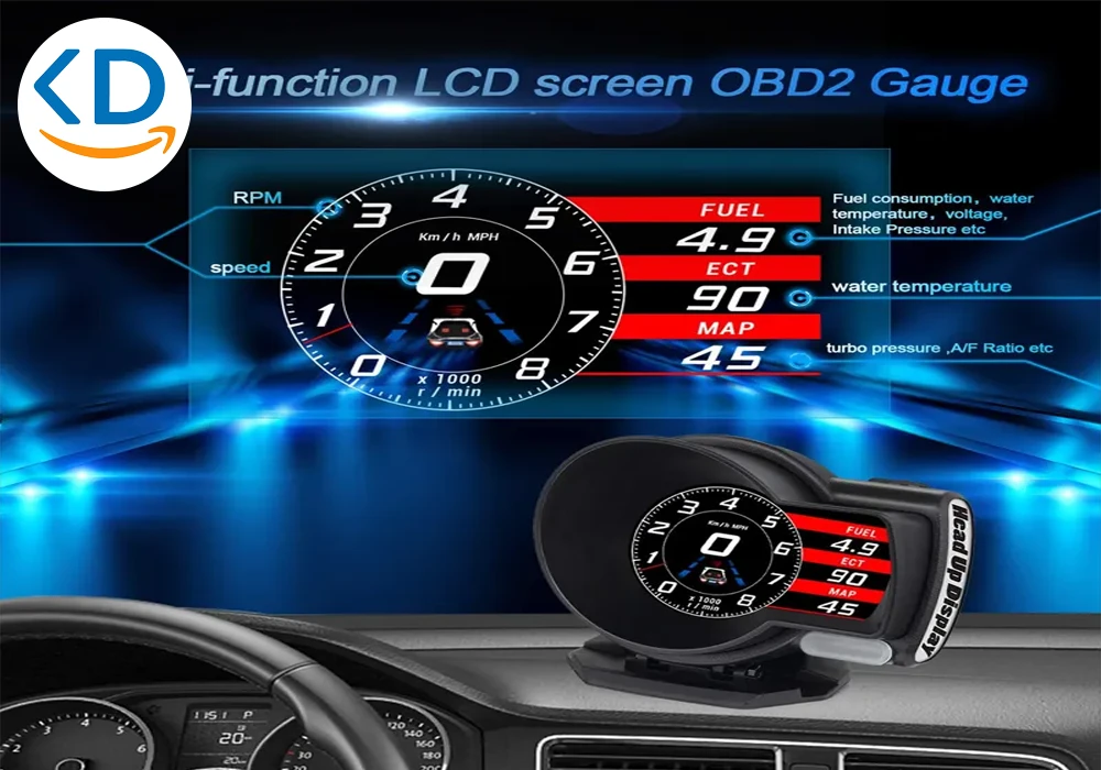 نمایشگر دیجیتال Tobys HUD-5 هدآپ OBD2