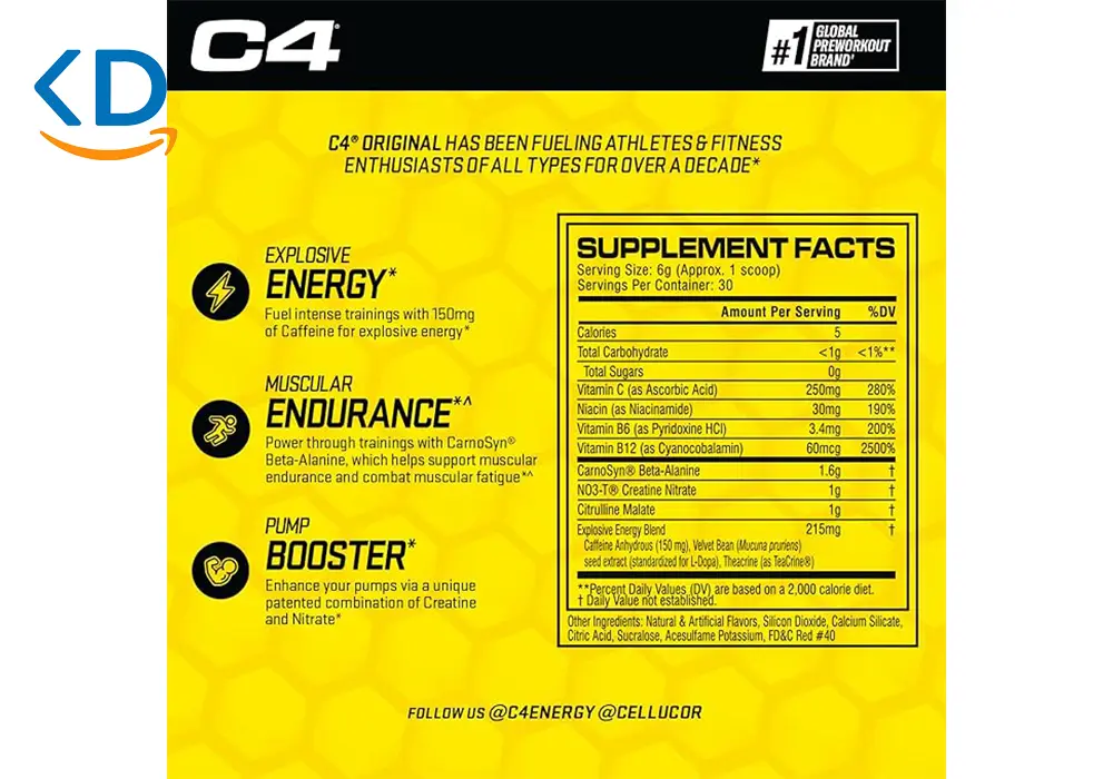 Cellucor C4 Energy Drink – Energy Powder and Pre-Workout Supplement-1