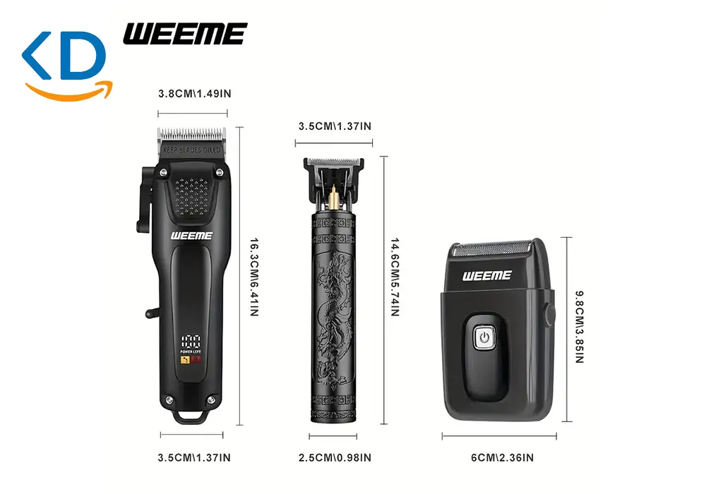 ست اصلاح مردانه سه تکه WEEME با نمایشگر LCD