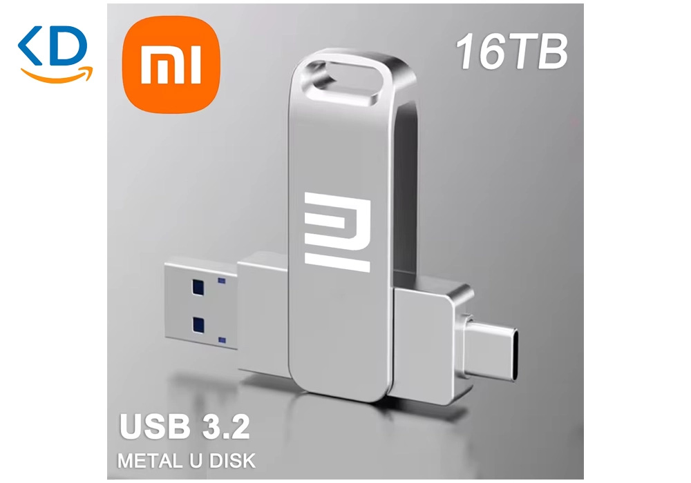 فلش مموری 16 ترابایت شیائومی USB 3.2 - دو کانکتور پرسرعت