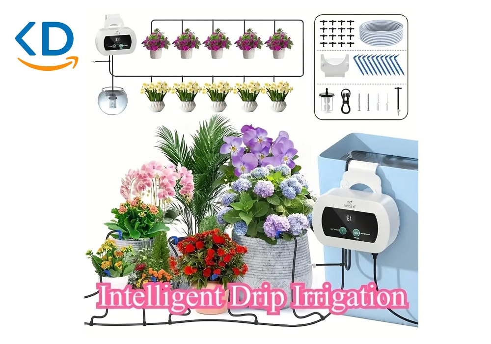 سیستم آبیاری خودکار گیاهان آپارتمانی با تایمر قابل تنظیم و تغذیه از طریق USB