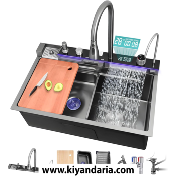سینک ظرفشویی Visonixx مدل Sink with LED - مشکی