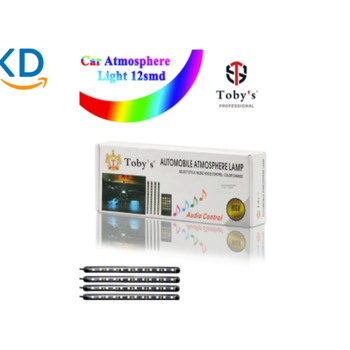 چراغ فضای داخلی خودرو 12 SMD Tobys با کنترل موزیک و تغییر رنگ