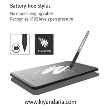 تبلت طراحی HUION Inspiroy H640P با قلم نوری