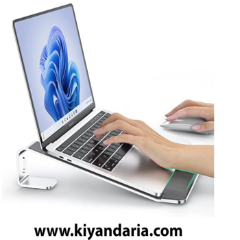 پایه لپ تاپ Angju با طراحی ارگونومیک و پد مچ دست