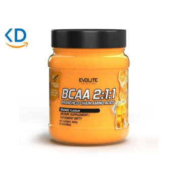 مکمل EVOLITE NUTRITION BCAA 2:1:1 طعم پرتقال - 400 گرم