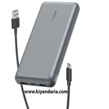پاوربانک 20000 میلی‌ آمپرساعتی Belkin با شارژ سریع و چراغ LED مدل Boost Charge