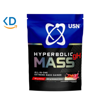 مکمل افزایش وزن USN Hyperbolic Mass GH طعم Strawberry Cheesecake - دو کیلو گرم