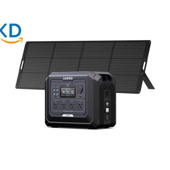 پاور استیشن خورشیدی 2000 وات OUPES – باتری LiFePO4 با پنل 240 وات و UPS 