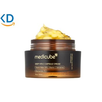کرم مرطوب‌کننده کپسولی Medicube Deep Vitamin C Golden Moisturizer
