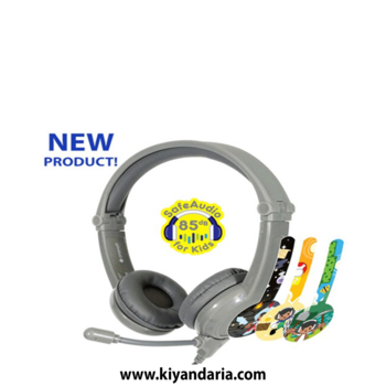 هدفون BuddyPhones Galaxy 3.5mm Jack - خاکستری