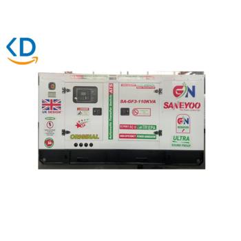 ژنراتور دیزل سه فاز پرقدرت Saneyoo 110KVA، کم صدا - طراحی UK با پنل دیجیتال