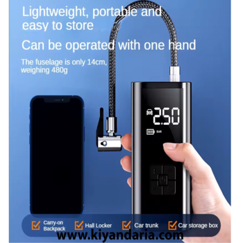 پمپ باد قابل حمل LEIBOO مدل GT60 / Built-in battery
