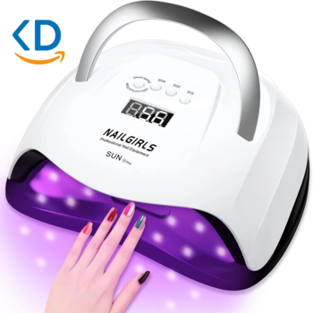 لامپ uv ال ای دی ناخن NailGirls مدل 168 وات - با تایمر دیجیتال