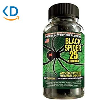 قرص لاغری بلک اسپایدار 25 ephedra - بسته 100 عددی