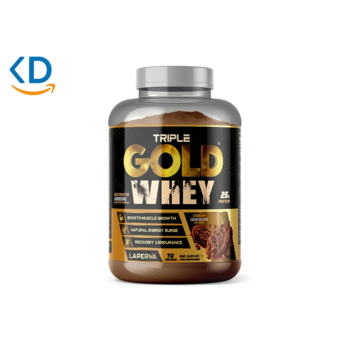 پروتئین Laperva Triple Gold Whey طعم شکلات کراانچی - 2.3 کیلو گرم