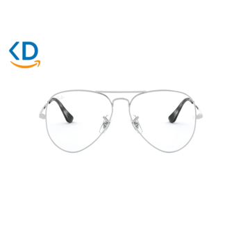 فریم عینک طبی ری بن مدل RX6489 سبک خلبانی - نقره ای