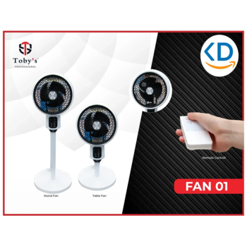 پنکه پایه‌ دار عمودی توربینی توبیز Fan-01 ، کنترل از راه دور