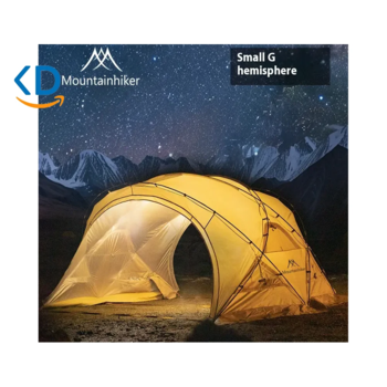 چادر کوهنوردی 8 نفره Mountainhiker با دریچه دودکش و طراحی چهار فصل - مشکی