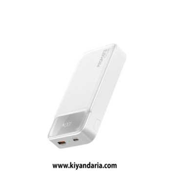پاوربانک فوق باریک  Promate 20000mAh- سفید