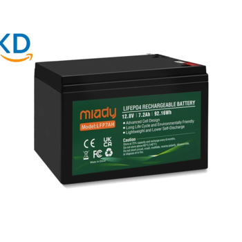 باتری لیتیوم فسفات Miady 12V 7.2Ah – مناسب UPS، اسکوتر برقی، آلارم دزدگیر و ...