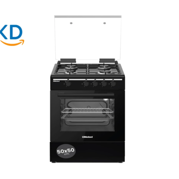 اجاق گاز فردار نوبل 50×50 مدل NGC5000BK چهار شعله گازی با فر و گریل