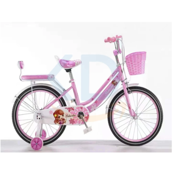 دوچرخه دخترانه VLRA BIKE مدل 16 اینچ با چرخ کمکی و زنگ