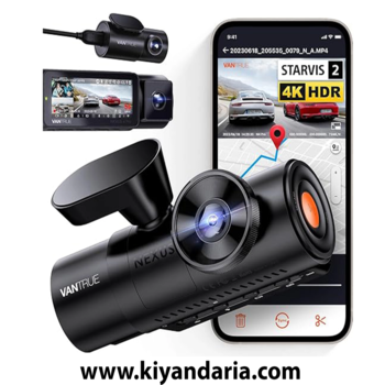 دوربین خودرو سه کاناله مدل Vantrue N4 Pro با کیفیت 4K