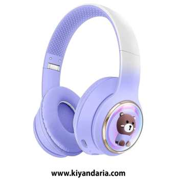 هدفون بلوتوثی Amberjack AKZ55 رنگ بنفش