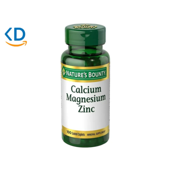 مکمل سلامت استخوان Natures Bounty Calcium Magnesium Zinc - (100 عدد قرص)