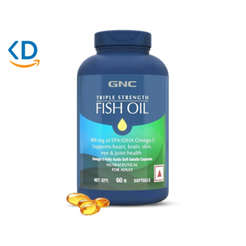 مکمل امگا 3 GNC Triple Strength  – بسته 60 سافت ژل